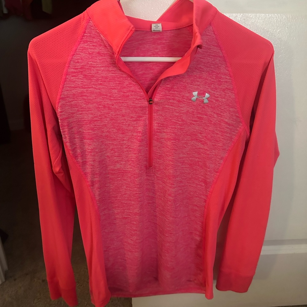 Under Armour 3/4 zip workout shirt